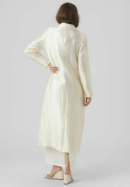 Vero Moda Klassischer Mantel - Cannoli Cream
