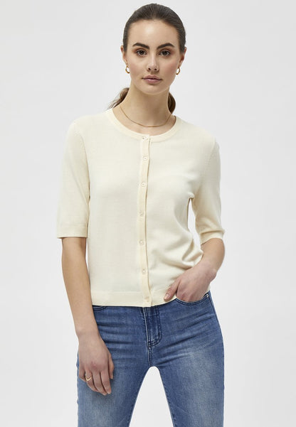 Peppercorn TANA - Strickjacke - Seedpearl Cream