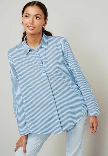 Next OVERSIZE - Hemdbluse - Blue