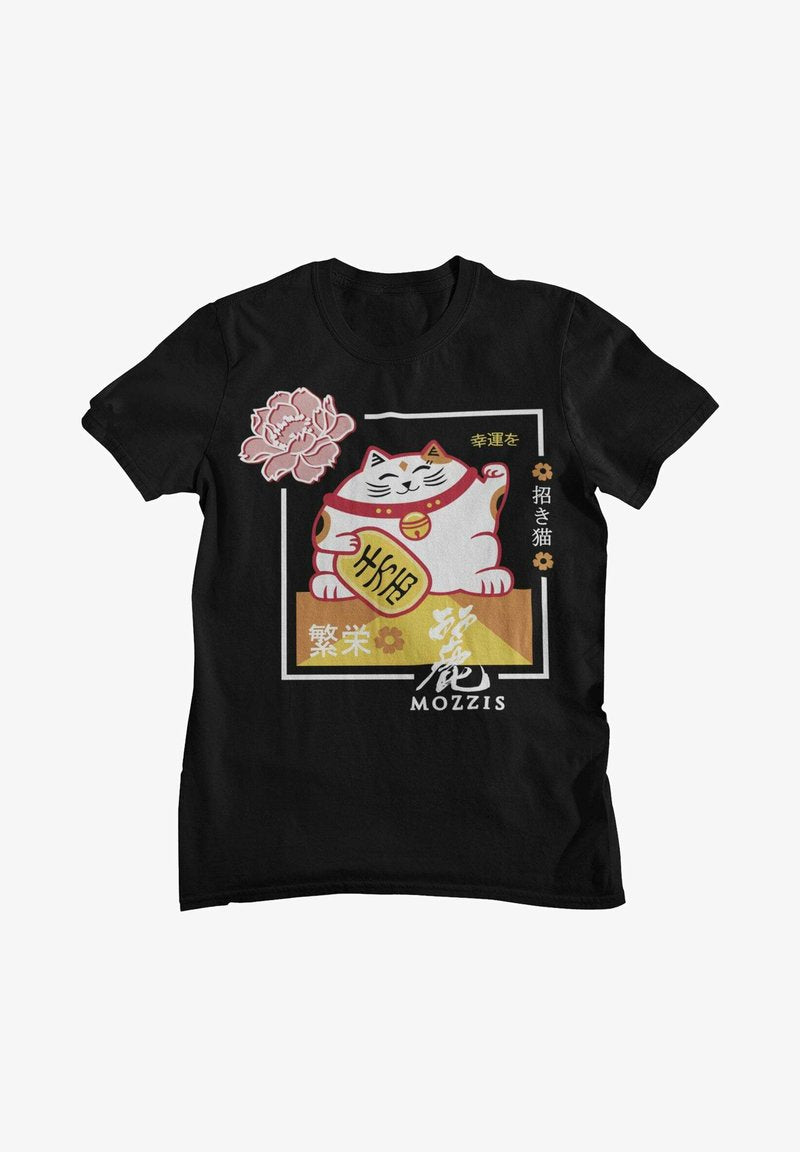 MANEKI NEKO - T-Shirt Print - White