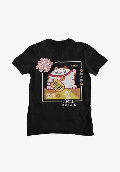  MANEKI NEKO - T-Shirt Print - White