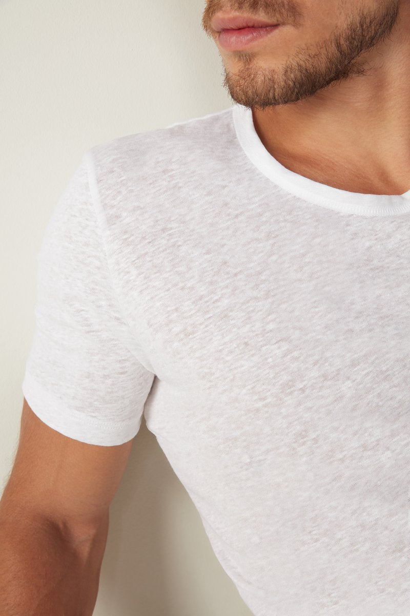 Intimissimi KURZARM - Nachtwäsche Shirt - Bianco