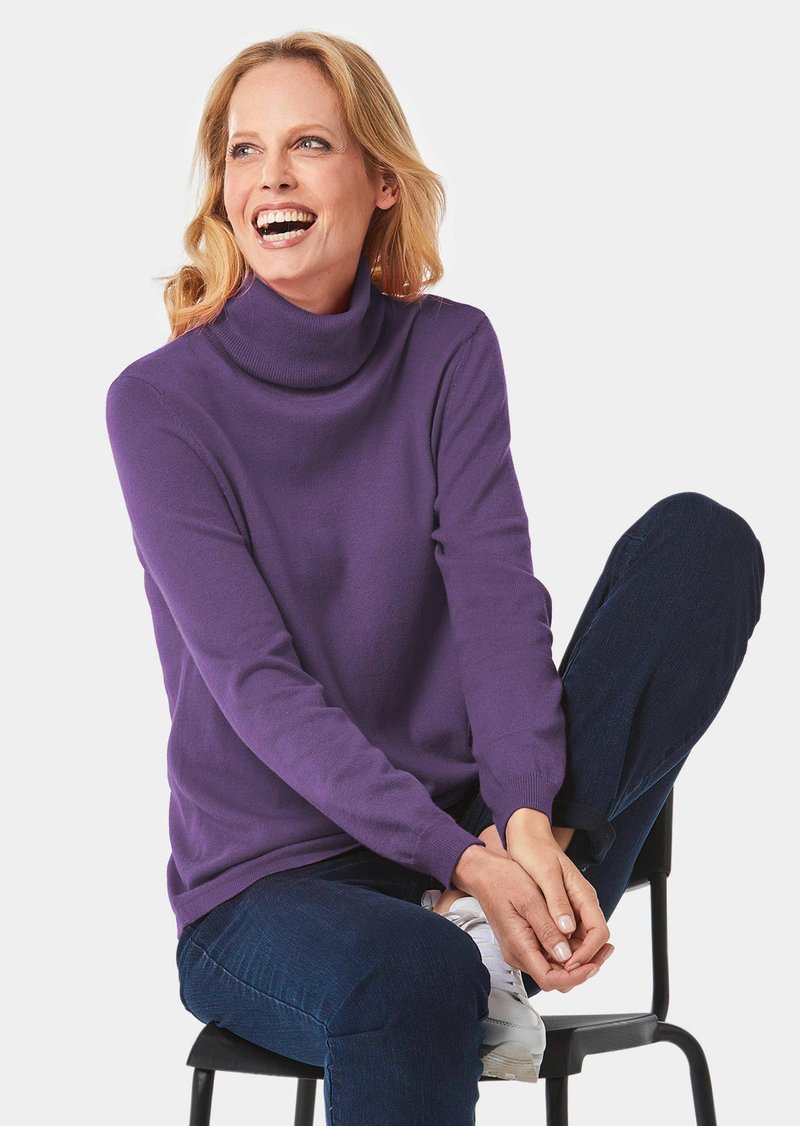GOLDNER Strickpullover - Lila