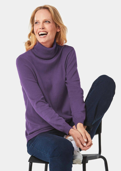 GOLDNER Strickpullover - Lila