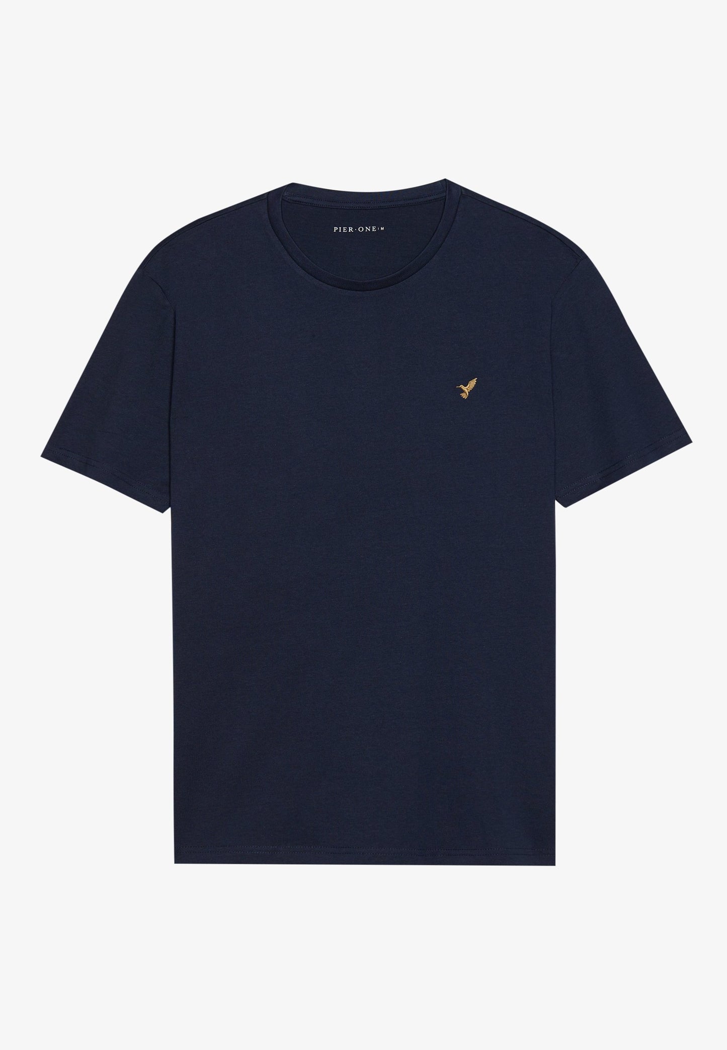 Pier One UNISEX 5 PACK - Basic T-shirt - White/brown/dark Blue