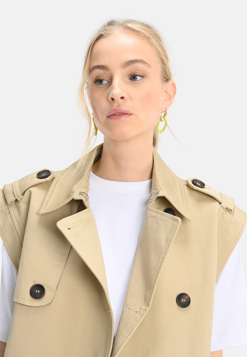  SLEEVELESS TRENCHCOAT - Weste - Sand