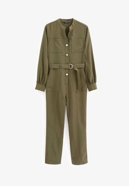 Next STYLE BELTED STANDARD - Jumpsuit - Khaki Green