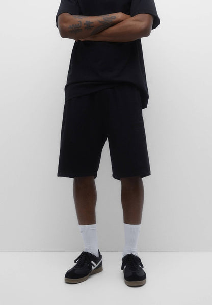 PULL & BEAR SET AND BERMUDA - Shorts - Black