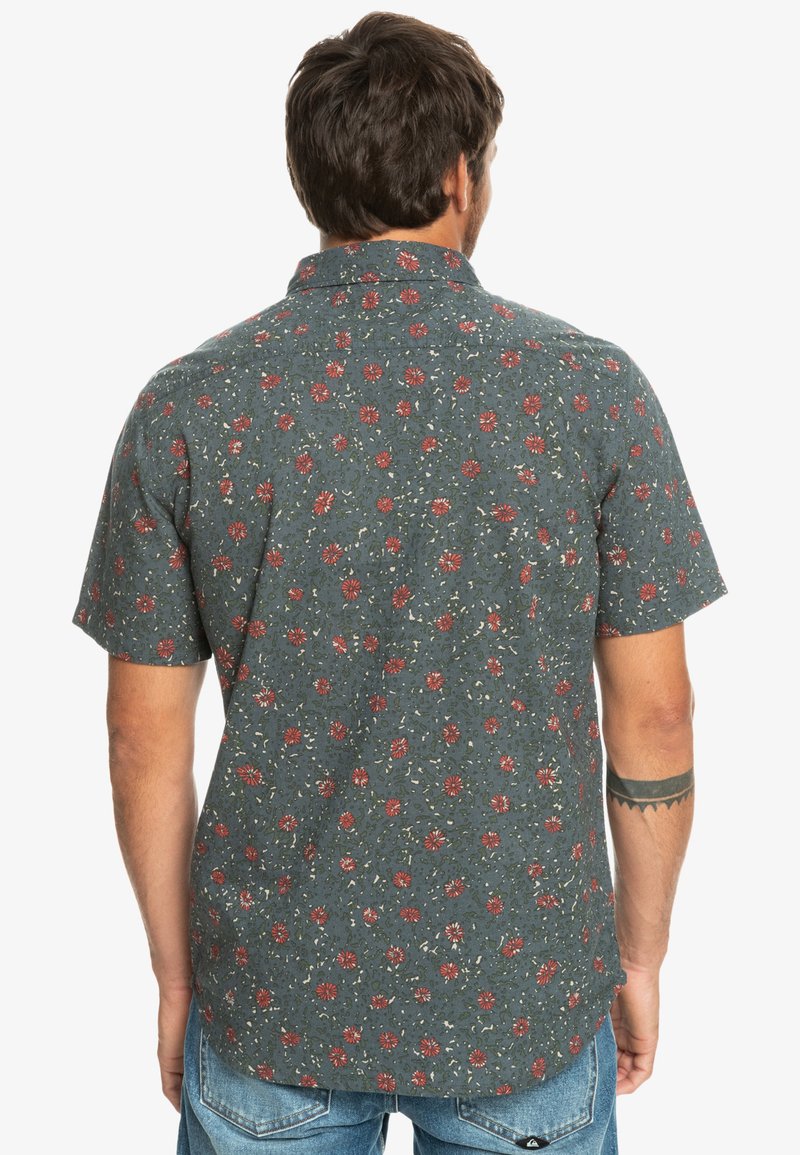 Quiksilver MELLOW FUZZ -KURZÄRMLIGES - Hemd - Dark Slate Mellow Fuzz
