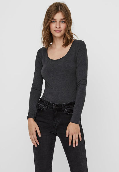 Vero Moda 2 PACK - Langarmshirt - Dark Grey Melange