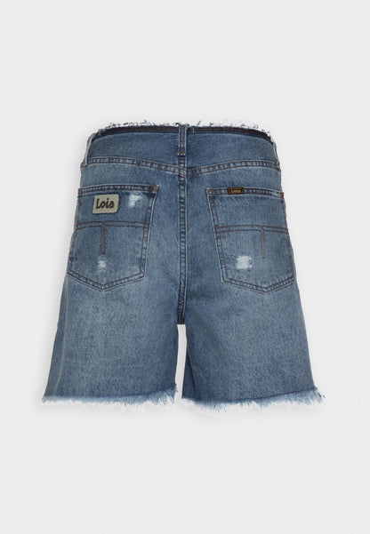 LOIS Jeans DATE - Jeans Shorts - Blue Denim