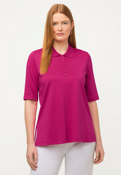 Ulla Popken COUPE CLASSIQUECOL PIMA - Poloshirt - Rose Fuchsia