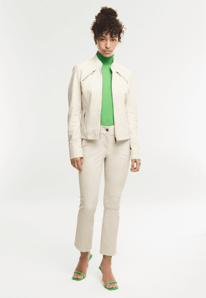  WILLOW DENVEY - Lederjacke - Almond