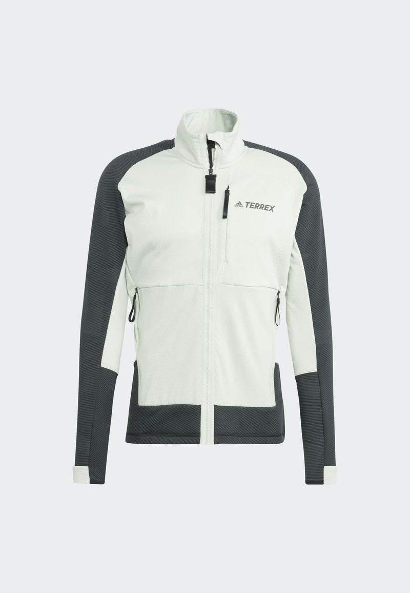 ADIDAS PERFORMANCE M TX FLOOCE J - Fleecejacke - Linen Green Black