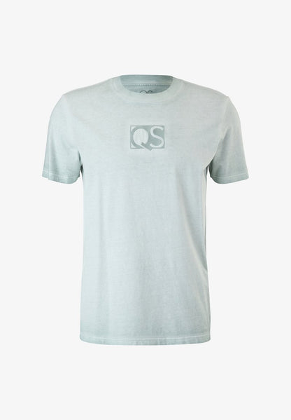 QS By S.Oliver MIT LABELSTICKEREI - T-Shirt Print - Helles Petrol