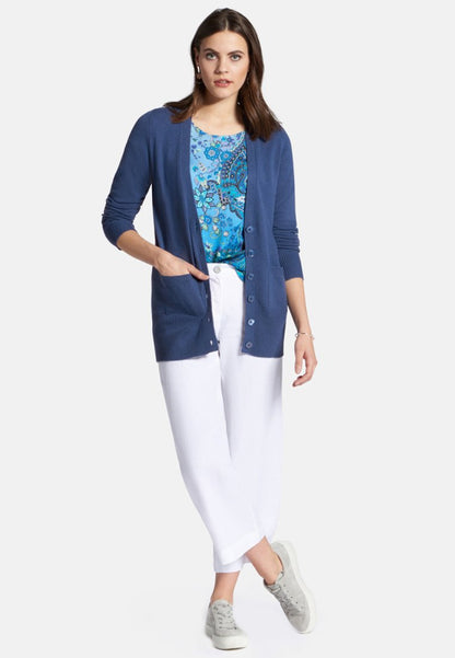  PETER HAHN - Strickjacke - Blue