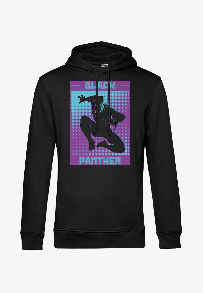 Henry Tiger AVENGERS CLASSIC HALFTONE PANTHER - Kapuzenpullover - Black