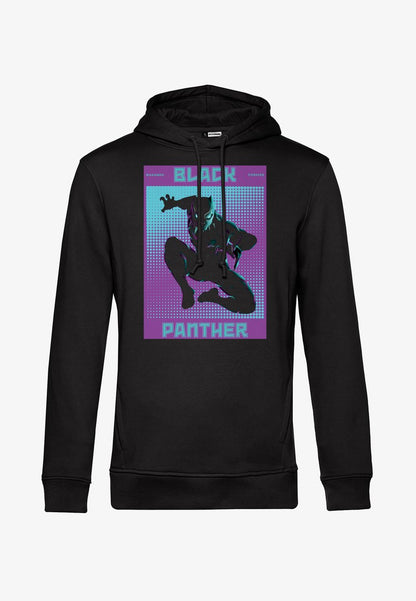 Henry Tiger AVENGERS CLASSIC HALFTONE PANTHER - Kapuzenpullover - Black