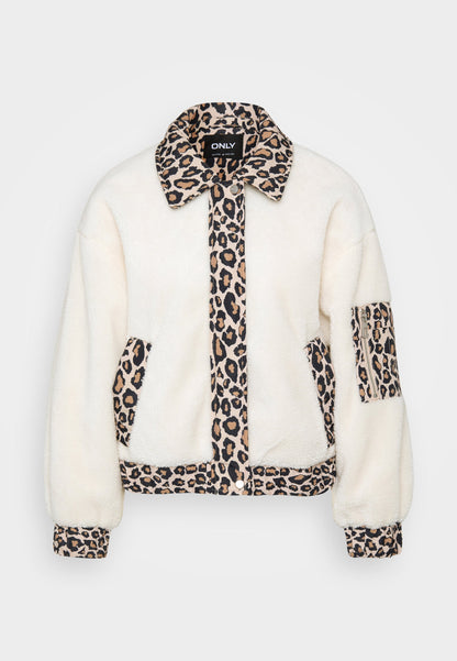 ONLY Petite ONLSIENA MIX JACKET LIFE - Winter Jacket - Cloud Dancer/silver Mink