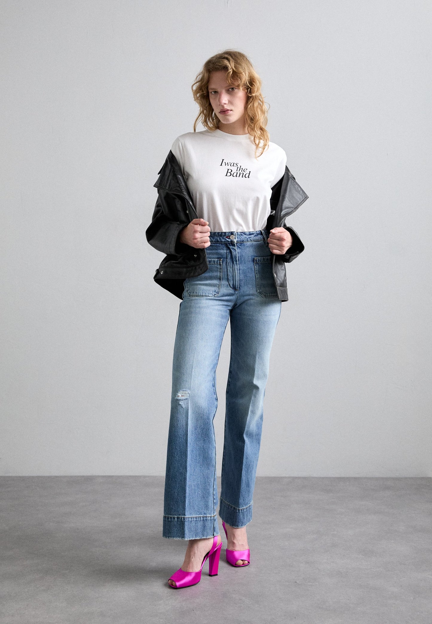 Victoria Beckham ALINA - Wide Leg - Worn Blue Wash