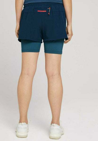 Tom Tailor 2 IN 1 - Kurze Sporthose - Dk Blue