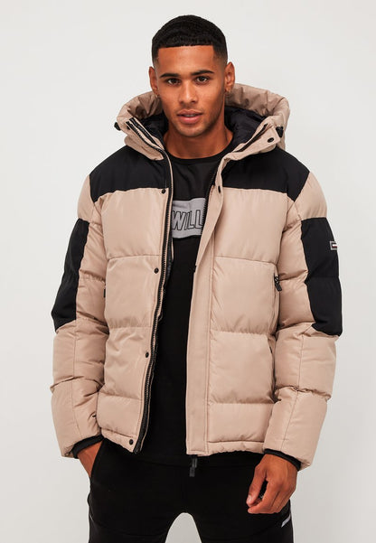  PEYTON SHORT PUFFER JACKET - Winterjacke - Stone