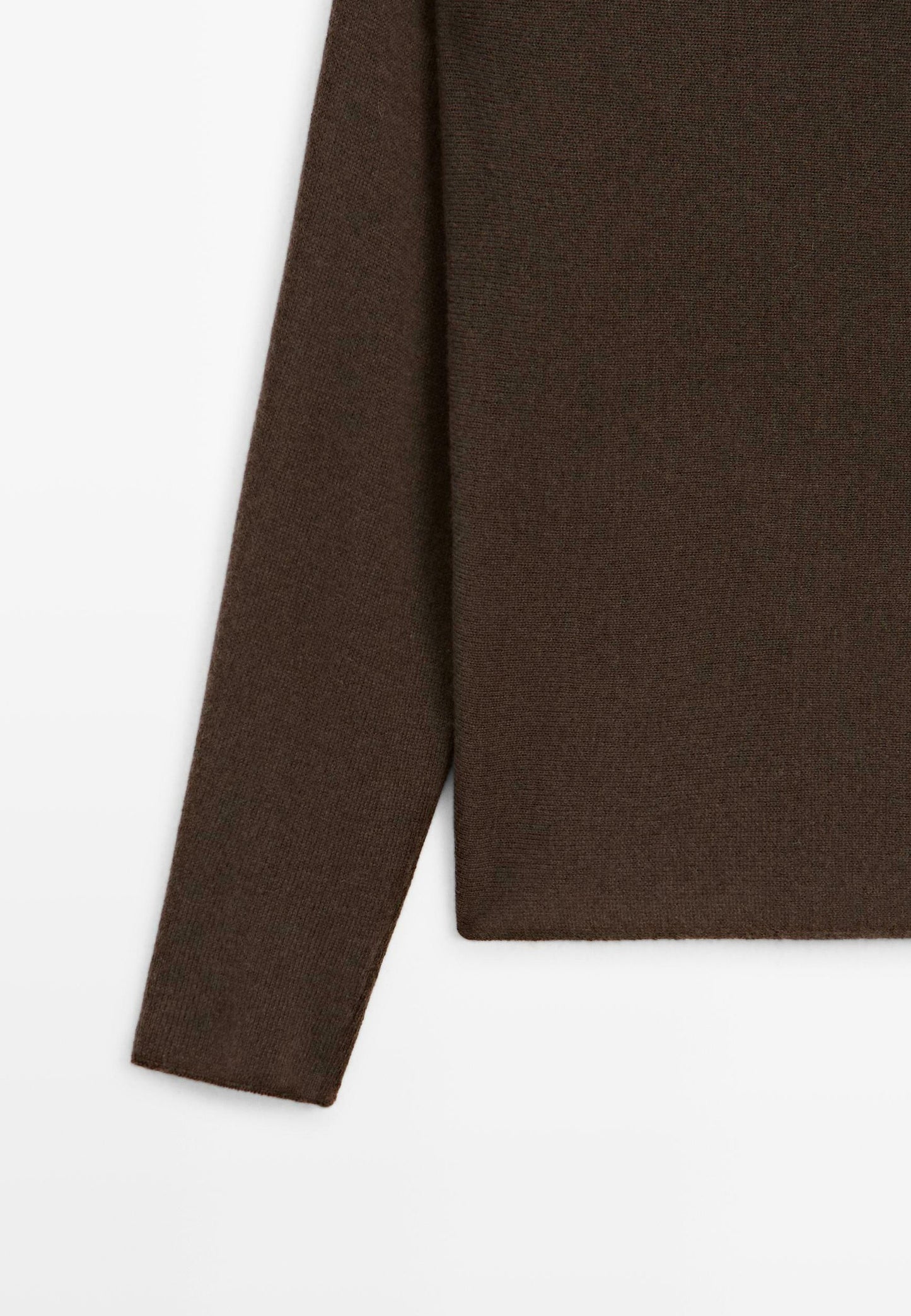 Massimo Dutti BOAT NECK WITH RAGLAN SLEEVE - Jumper - Dark Brown
