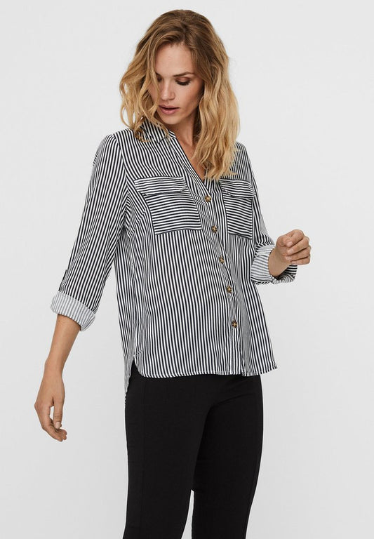 Vero Moda VMBUMPY - Hemdbluse - Snow White