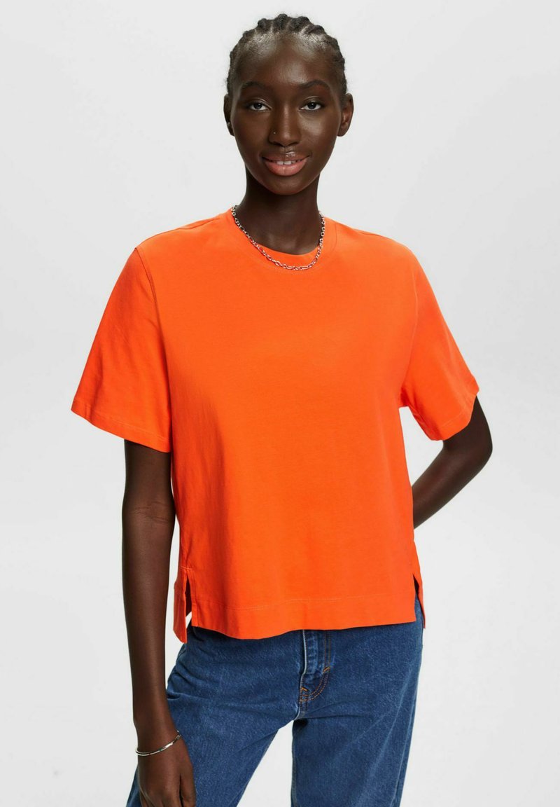 ESPRIT T-Shirt Basic - Orange Red New
