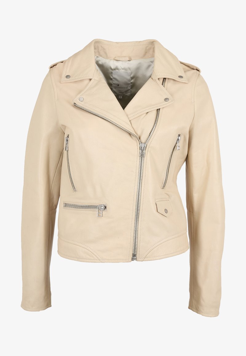 Goosecraft TAYLOR - Lederjacke - White