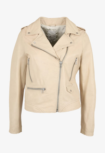 Goosecraft TAYLOR - Lederjacke - White