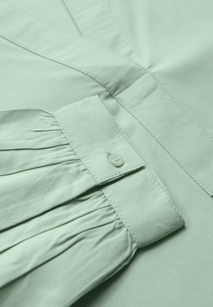 STREET ONE SPLIT NECK - Blouse - Grün