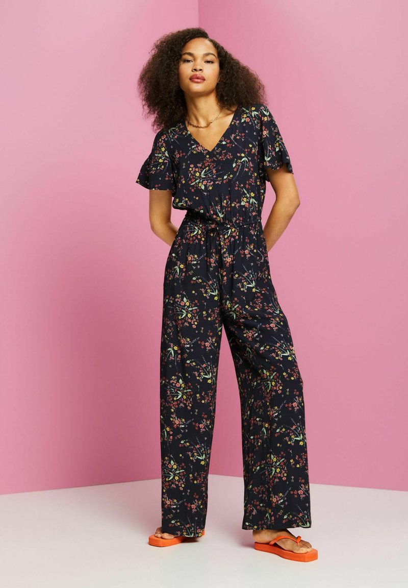 Edc By Esprit OVERALLS - Jumpsuit - Blue