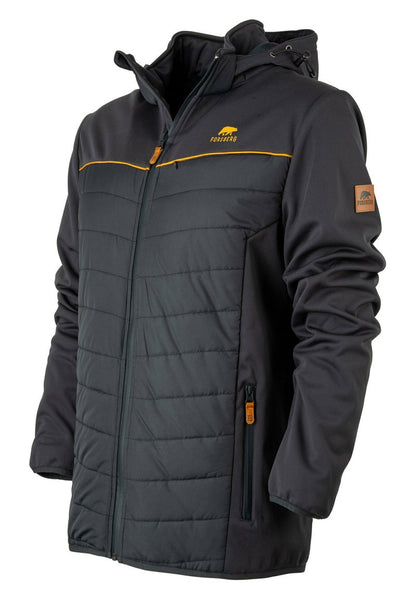  ALRUUT III HYBRID MIT ABNEHMBARER KAPUZE - Winterjacke - Anthrazit Bronze