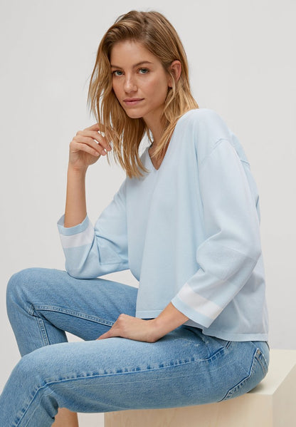  AJOUR DETAIL - Strickpullover - Light Blue