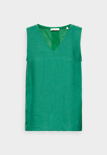 Marc O'Polo BLOUSE SLEEVELESS BACKSIDE PLEAT - Bluse - Preppy Green