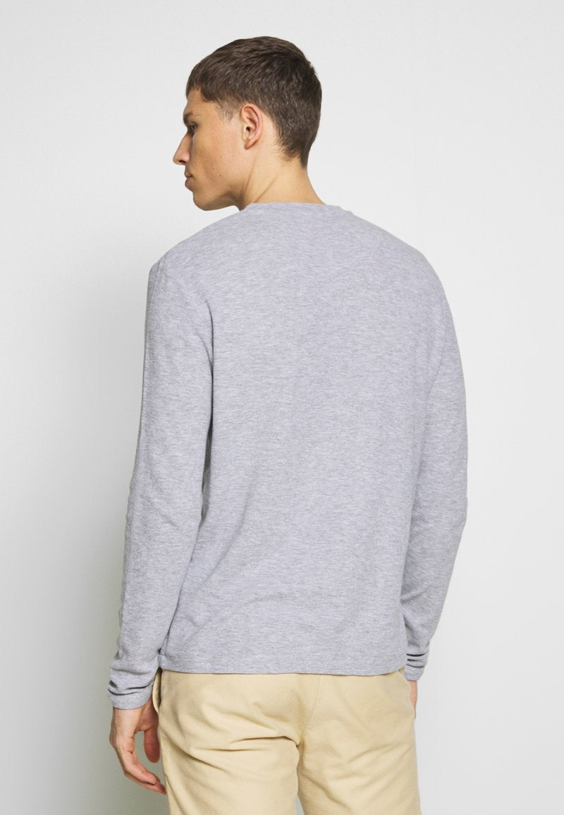 NN07 CLIVE - Langarmshirt - Grey Melange