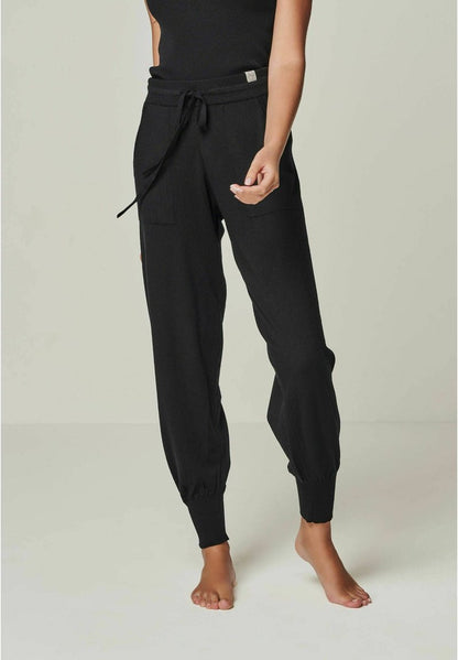  BELLA EDLE MIT - Nachtwäsche Hose - Black
