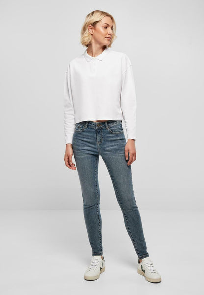 URBAN CLASSICS MID WAIST - Jeans Skinny Fit - Midstone Washed