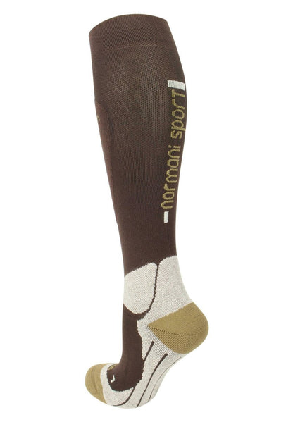 COMPRESSION KNEE SPORT - Kniestrümpfe - Dunkelbraun/hellbraun