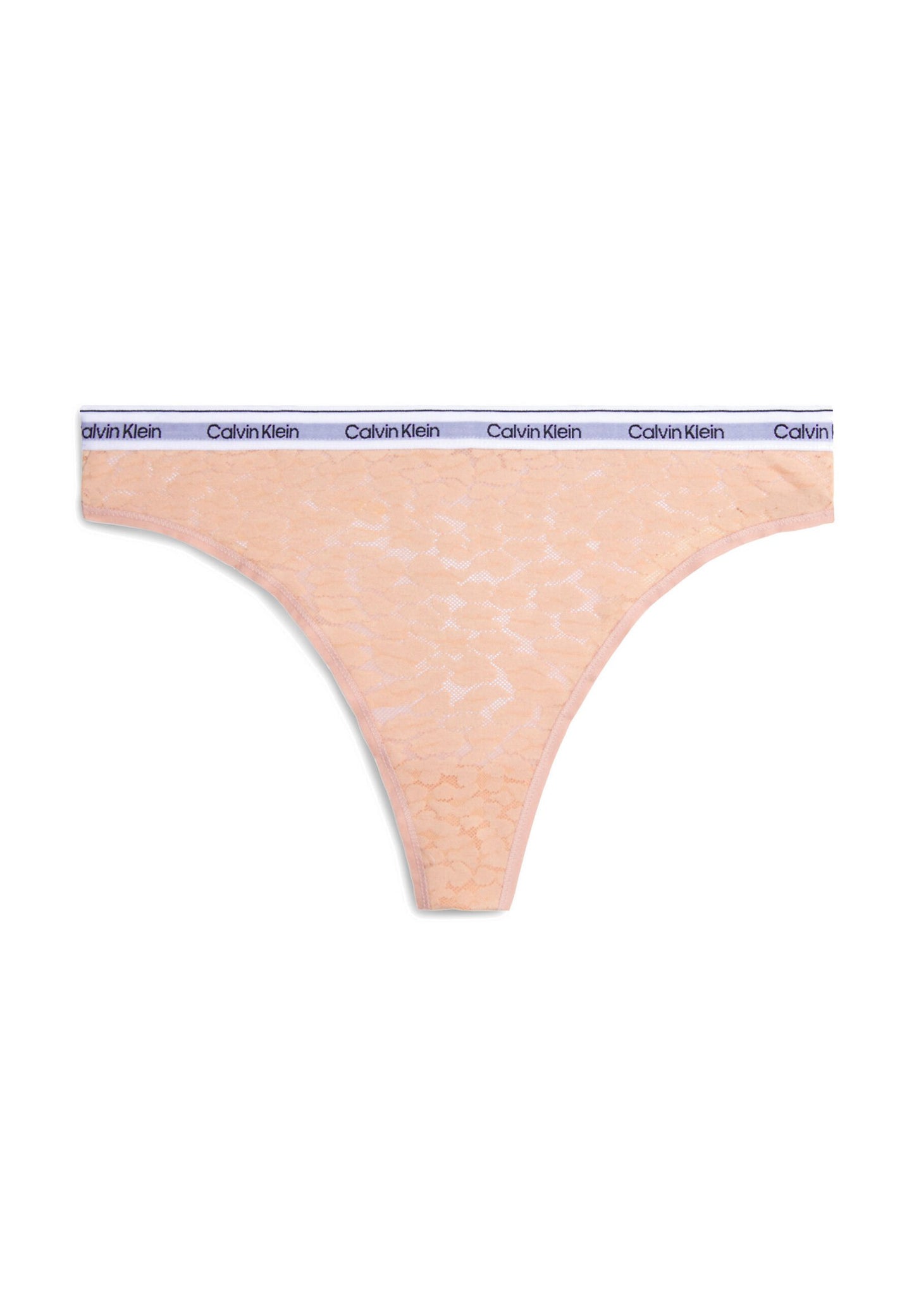 CALVIN KLEIN UNDERWEAR HIGH LEG THONG ICON LACE - Thong - Black