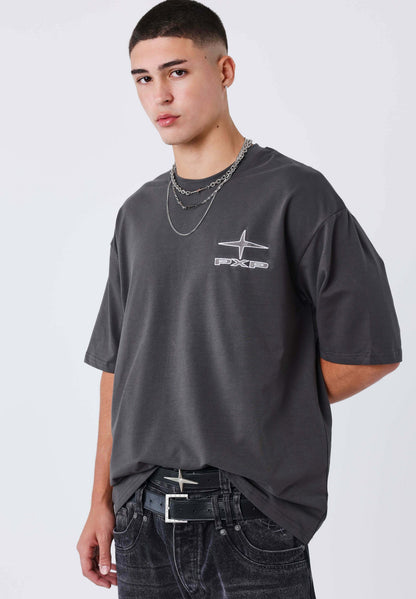  UK DRIP - Print T-shirt - Gris