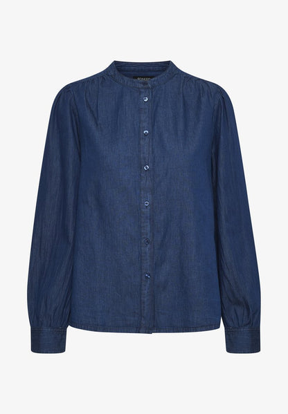Soaked In Luxury SLLYNDA - Hemdbluse - Dark Blue Denim