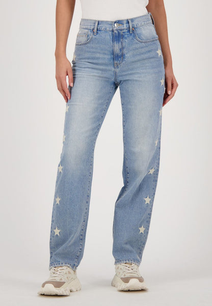 Raizzed SUNSET STAR - Jeans Straight Leg - Light Blue Stone