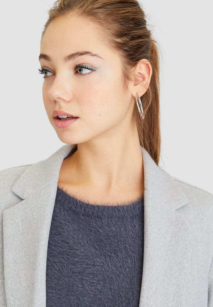Stradivarius Kurzmantel - Grey