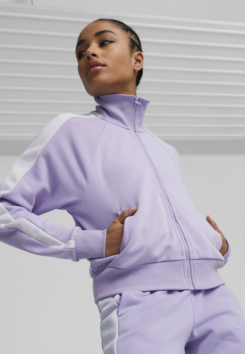Puma ICONIC T7 - Trainingsjacke - Vivid Violet