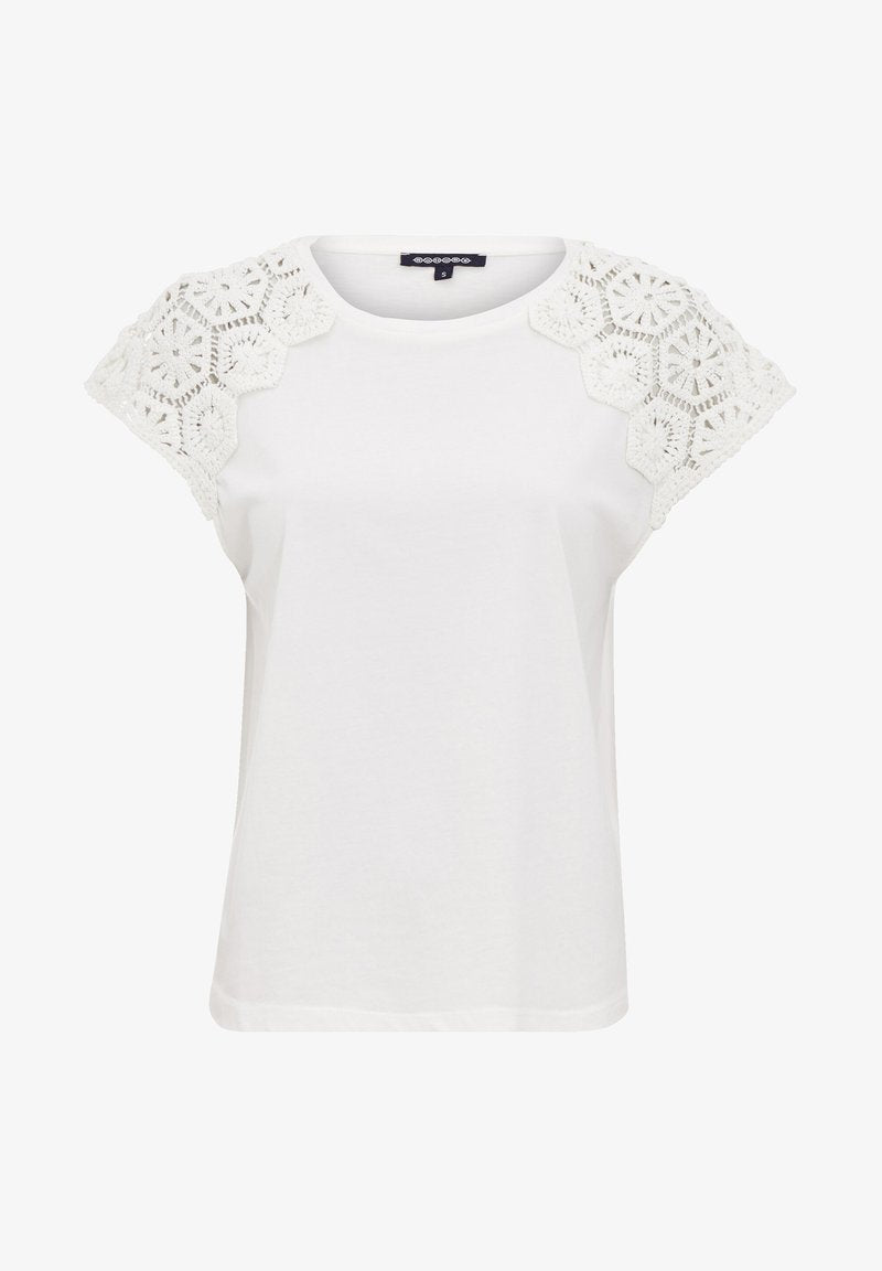  Kurzen Ärmeln - T-Shirt Basic - Beige