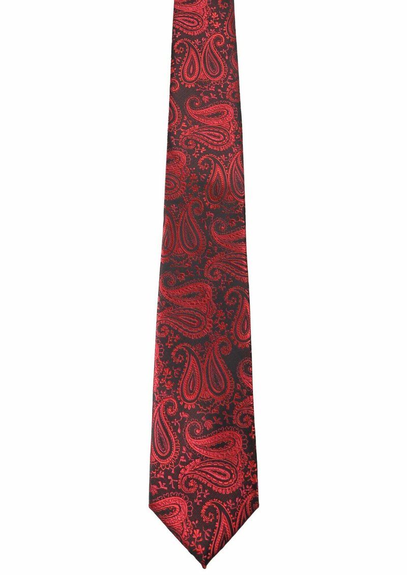  3-SET - Einstecktuch - Bordeaux/black