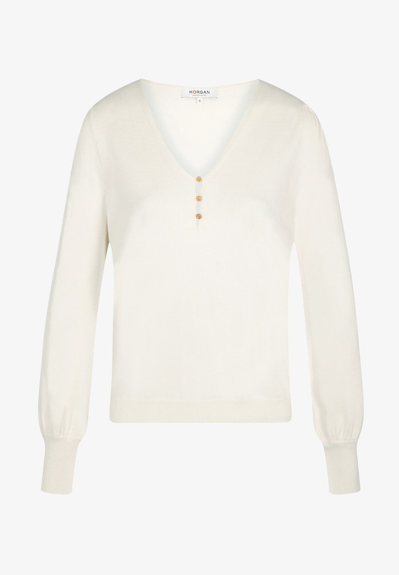 MORGAN LONG SLEEVED - Strickpullover - White Denim