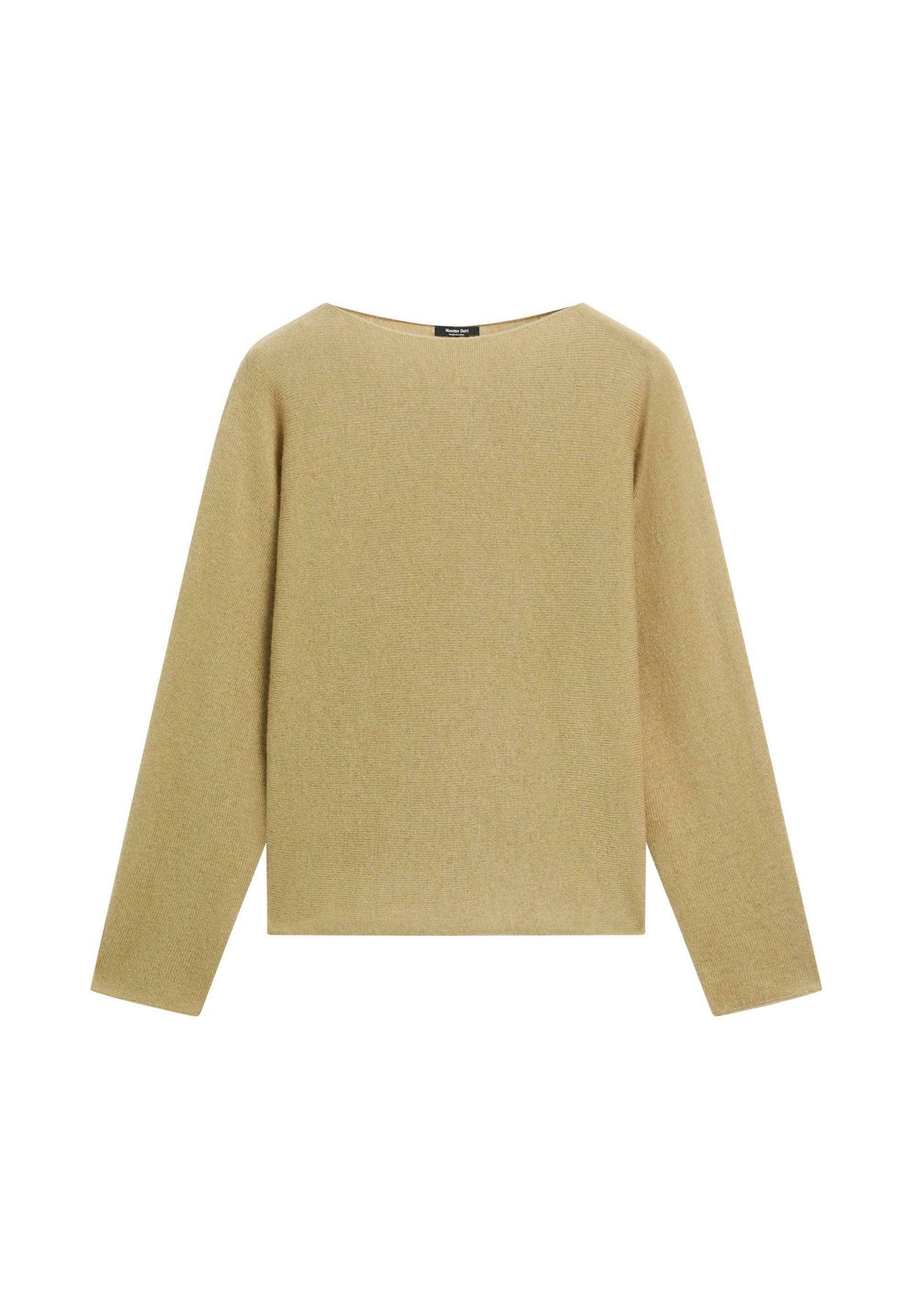Massimo Dutti BOAT NECK WITH RAGLAN SLEEVE - Jumper - Dark Brown